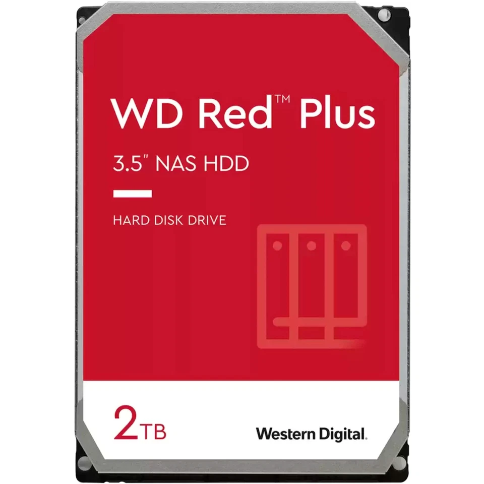 Western Digital 2TB HDD - Rot (WD20EFPX)