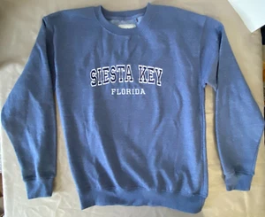 Comfortex USA Siesta Key Blue L/S Sweatshirt M - Picture 1 of 9