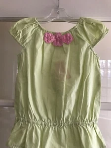 NWT Gymboree Girls Blouse, Size 8, Light Green with Pink Flowers - Picture 1 of 5