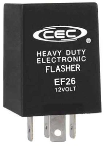 CEC Industries EF26 Electronic Turn Signal / Hazard Flasher, 4-Prong, 12 Volt - Picture 1 of 1