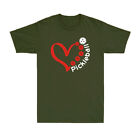 Pickleball Valentine Day Heart Pickleball Lovers Pickleball Player Men's T-Shirt
