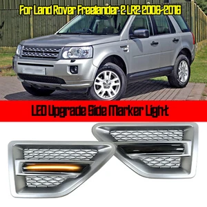 Juego de intermitentes laterales con intermitentes bisel plateado para Land Rover Freelander 2 - Imagen 1 de 7