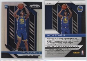 2018-19 Panini Prizm Silver Prizm Jacob Evans III #212 Rookie RC