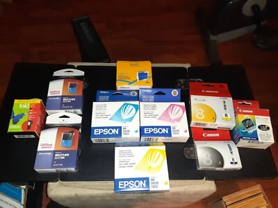 Lote de 10: EPSON, BROTHER, CANON+ Caducado - Tinta Individual Sellada Foto 1 de 4