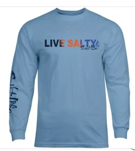 "CAMISETA DE HOMBRE GRANDE PARA HOMBRE SALT LIFE ""LIVE SALTY"" L/S - Imagen 1 de 1