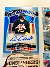2022 Leaf Valiant AIDAN O'CONNELL Platinum Blue Auto /10 Raiders + bonus cards📈