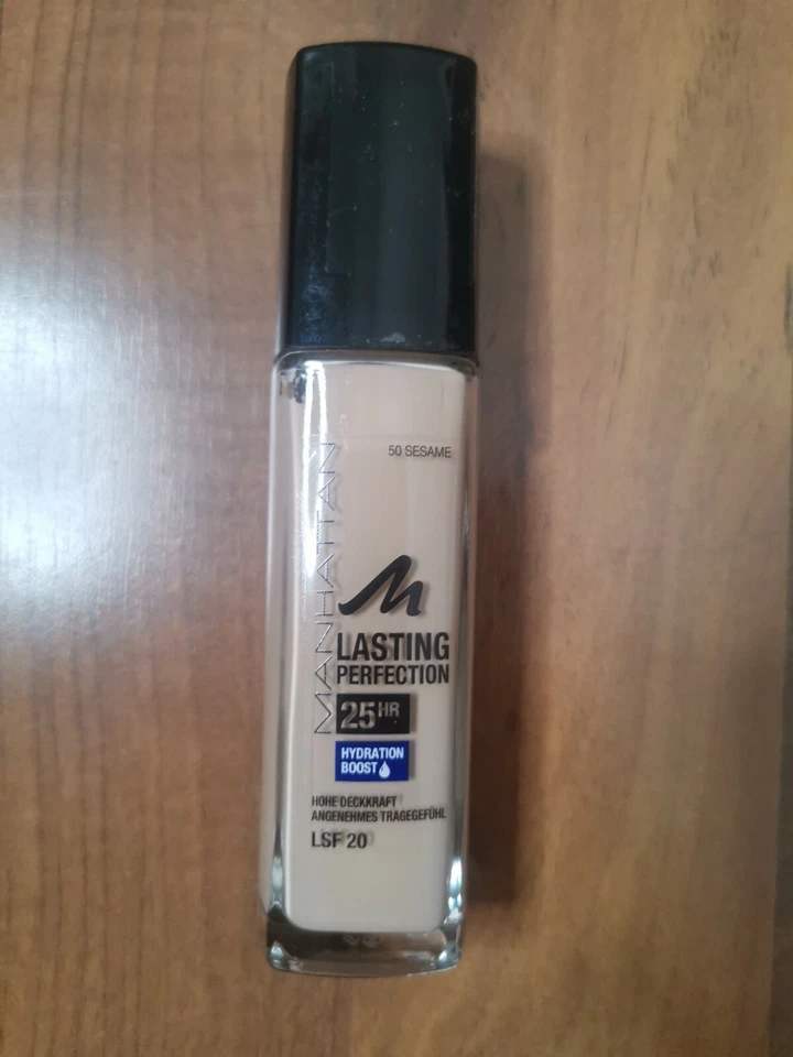 Manhattan Lasting Perfection Make-up Foundation LSF20 50 Sesame 30 ml Neu - Bild 1 von 1