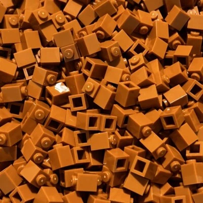 LEGO Ladrillo Naranja Oscuro 1x1 (3005) - 100 Piezas Nuevas - Ladrillos de Construcción Foto 1 de 4