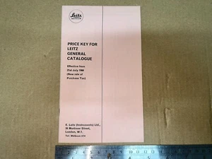 Leica Price List for General Catalogue 1966 17pp UK Edition - Picture 1 of 5