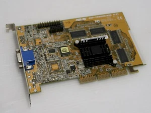 nVidia Riva TNT2 M64, 32MB SDR, 64 BIT, AGP 2x/4x, Asus AGP-V3800M/32M, WORKING - Picture 1 of 4