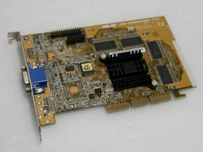nVidia Riva TNT2 M64, 32MB SDR, 64 BIT, AGP 2x/4x, Asus AGP-V3800M/32M, WORKING - image 1 of 4