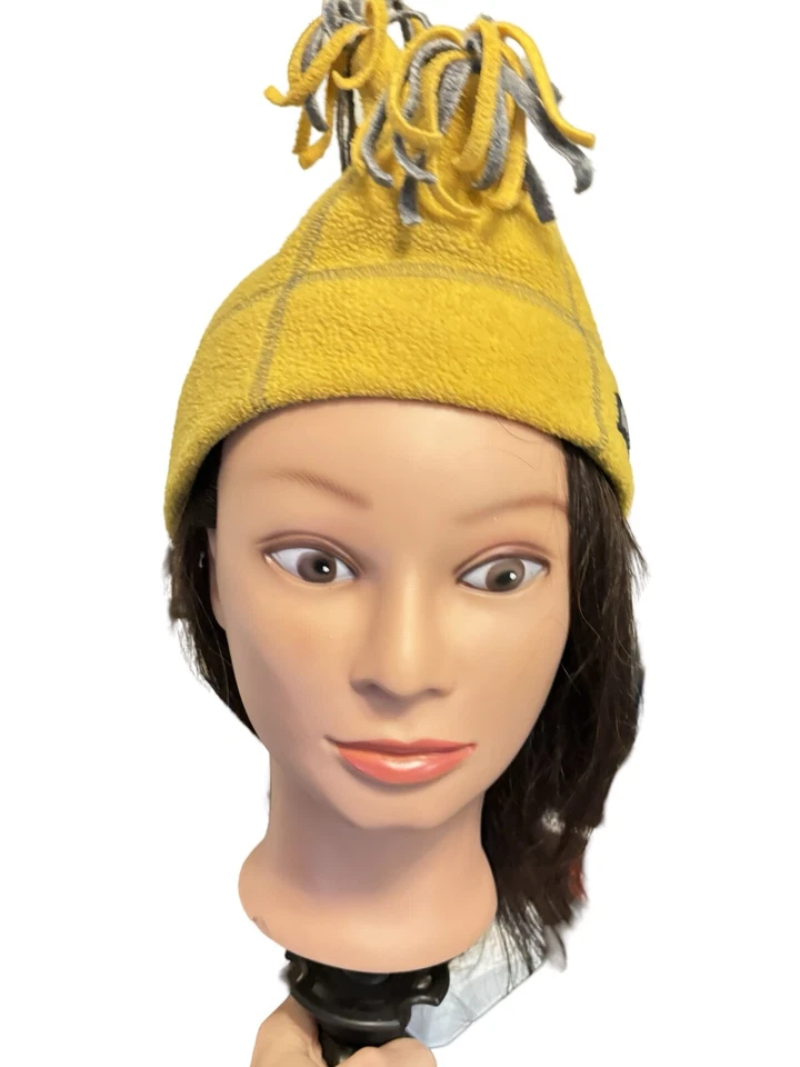 VTG CRAZY CAP HAT CHILD'S BEANIE JOKER 1990s GAP SMALL YELLOW SILLY STOCKING CAP - Image 1 of 4