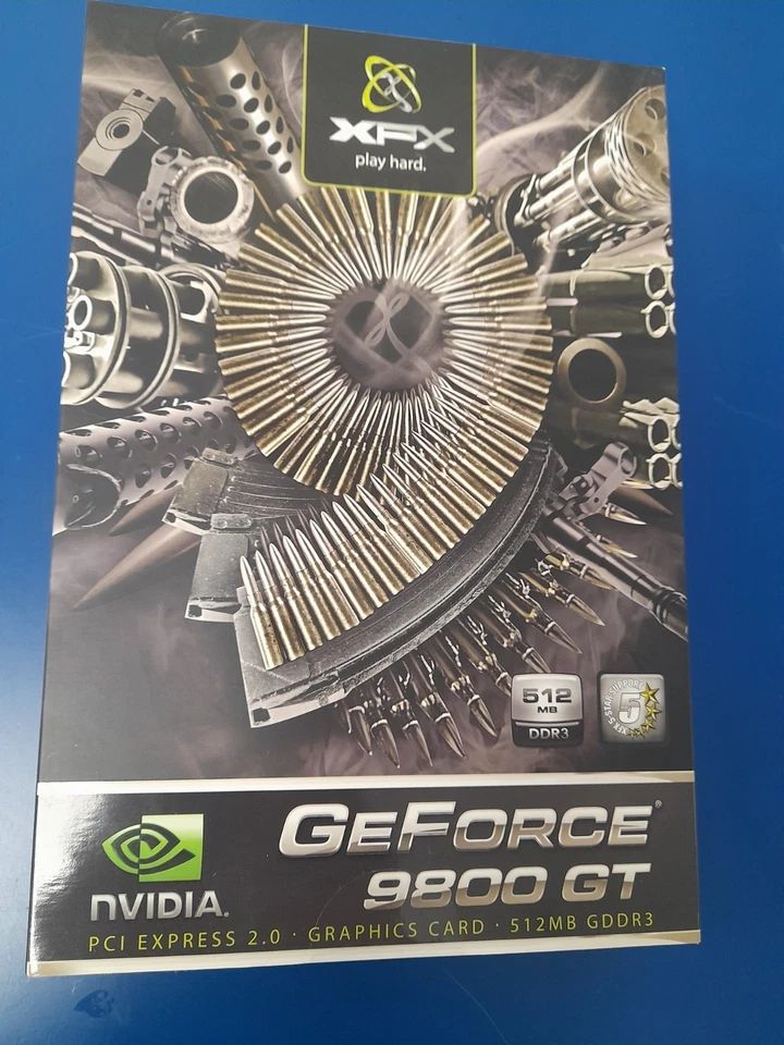 XFX GeForce 9800 GT 512MB DDR3 DVI S-VIDEO GRAPHICS CARD - Image 1 of 4