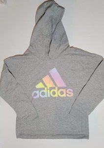 Adidas Hoodie Gray Girl's Size L  14 - Picture 1 of 6