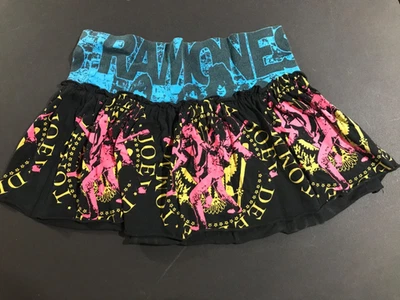 vintage *rare Glamhead RAMONES mini skirt punkrock grunge steampunk hot topic - Image 1 of 4