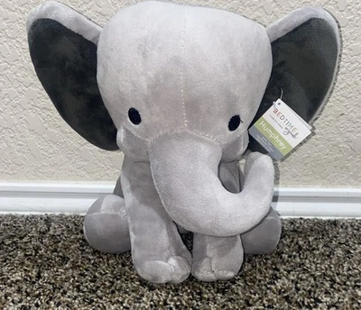 9” Bedtime Originals Choo Choo Gray Plush Elephant Stuffed Animal - Humphrey - Image 1 of 4