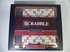 Scrabble 2023 Trophy Luxury Edition Rotating Wooden Game Board WS Game Company - Picture 1 of 24