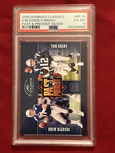 2005 Donruss Classics D.Bledsoe/T.Brady PP16 Past & Present Silver PSA 6 #’d/500 - Bild 1 von 11