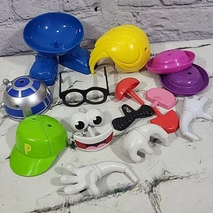 Mr Potato Head Replacement Parts Pieces Lot Hats Arms Eyes Hair Nose Hasbro - Picture 1 of 10