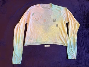 Taylor Swift Lover Shirt ME! SUPER! Tie-Dye Cropped Langarm Damen S - Bild 1 von 4