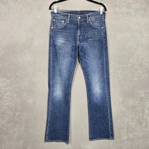 Levis 527 Jeans Mens 30x32 Blue slim low cut stretch Bootcut - Picture 1 of 9
