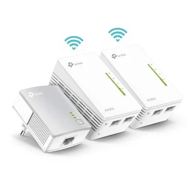 TP Link TL WPA4220 TKIT Powerline Kit AV600Mbps e WiFi 300Mbps Homeplug AV2 - Immagine 1 di 4