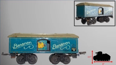 1930's  Karl Bub (KBN)  0-gauge "Bananen" Tin Lithographed Freight Car - Image 1 of 4