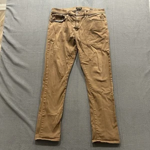 Flint and Tinder Pants Mens 33x31 Brown Khaki 365 Pant Slim Fit Comfort Stretch - Picture 1 of 8
