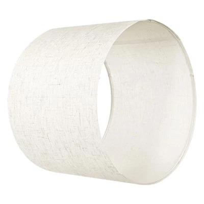 Conjunto de 2 abajures de tambor redondos médios Uimoso, 13 x 13 x 10 pol (linho claro) - Imagem 1 de 4