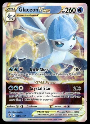 Pokemon TCG SWSH: Sword & Shield Promo Cards #SWSH197 Glaceon VSTAR NM - Image 1 of 2