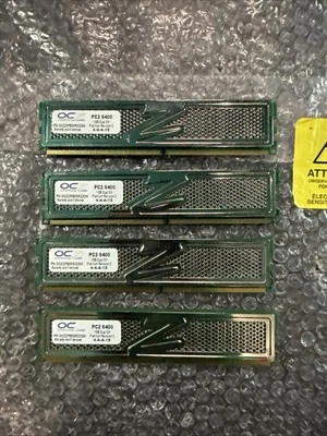 4GB OCZ Gold DDR2 800 (4 x 1GB) (PC2-6400) Dual Channel Memory OCZ2P800R22GK - Image 1 of 2