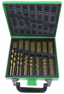 Spiralbohrer Titanb Metallbohrer Sortiment HSS TIN 1,5 bi 10mm Stahlbohrer 99tlg - Bild 1 von 1