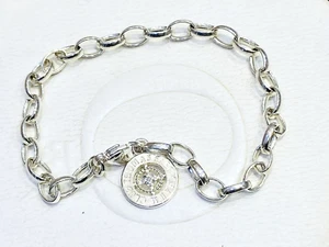 THOMAS SABO Club Limited Edition Diamond Silver Belcher Charm Bracelet 18cm - Picture 1 of 3
