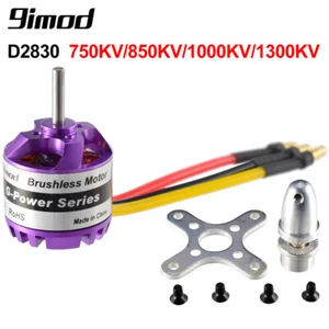 Motor Outrunner sin escobillas 9imod D2830 1000KV 3,175 mm para aviones de ala fija de radiocontrol - Imagen 1 de 12