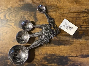 *BRAND NEW Ganz 4-pc Measuring Spoons-Grapes/Wine~Bon Appetit Cheers Enjoy Love* - Picture 1 of 9