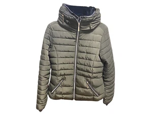 WINTER PUFFER JACKET, YMI BRAND, BROWN COLOR, MEDIUM SIZE, FULL ZIP - Picture 1 of 9