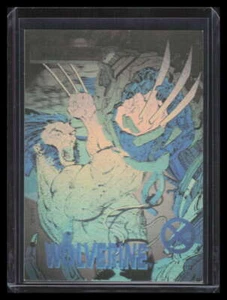 1992 Impel Uncanny X-Men ologrammi xh1 Wolverine - Foto 1 di 2
