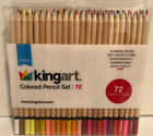 Kingart Studio, kolorowy zestaw ołówków, miękkie rdzenie na bazie wosku, zestaw 72 szt., dla wszystkich grup wiekowych