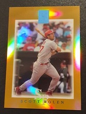 2003 Topps Tribute Contemporary Gold Refractor #4 Scott Rolen 24/25 SP Rare HOF