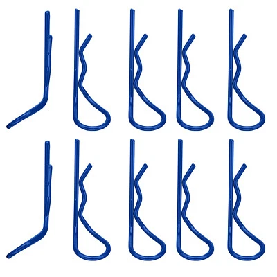 Karosserie Klammern Clips 27 mm blau für RC Car 1:10 10 Stk partCore 310025 - Bild 1 von 2