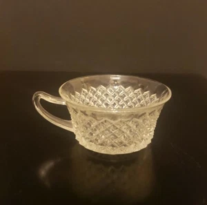 Vintage Anchor Hocking Miss America Clear Depression Glass Flat Cup 2" - Picture 1 of 13