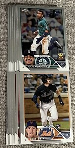 2023 Topps Chrome Baseball Cards - Base Set 1-220 Rookie RC - Complete your set!
