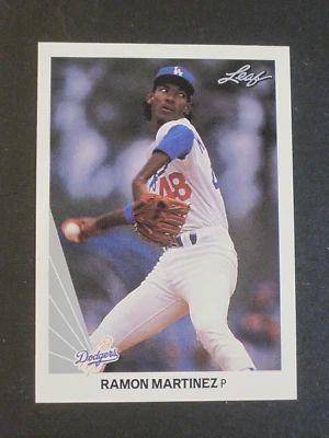1990 LEAF RAMON MARTINEZ LOS ANGELES DODGERS CARD #147!!!!!!!!! - Image 1 of 2