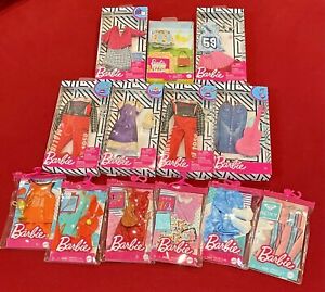 2 BARBIE &/OR KEN COMPLETE FASHION OUTFITS PACKS--2 SEALED RANDOMLY SELECTED