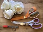 Sewing Scissors Collection Snips, Friskers 24cm Shears & Pinking Shears 23cm
