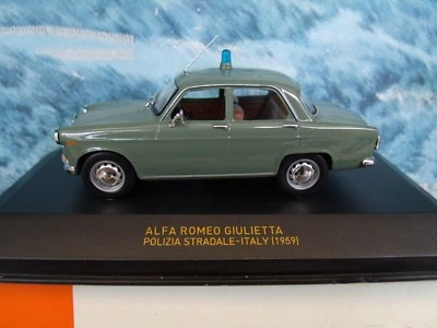 1/43 IXO Alfa Romeo Giulietta Italia Policía 1959 Foto 1 de 3
