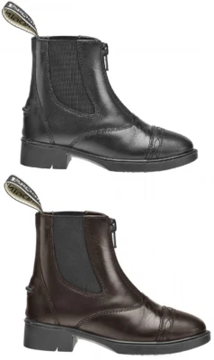 Brogini Tivoli Piccino Kinder kurze Reit Jodhpur Stiefel braun/schwarz UK9-2,5