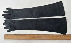 Guantes medios vintage para mujer negros 6 1/4 Lionel Le Grand - Imagen 1 de 2