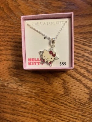 Hello Kitty Fine Silver Plated Necklace - Image 1 of 3