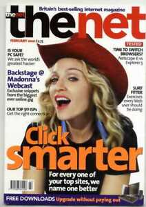 MADONNA The Net Magazine Royaume-Uni février 2001 couverture et fonctionnalité à l'intérieur du magazine complet